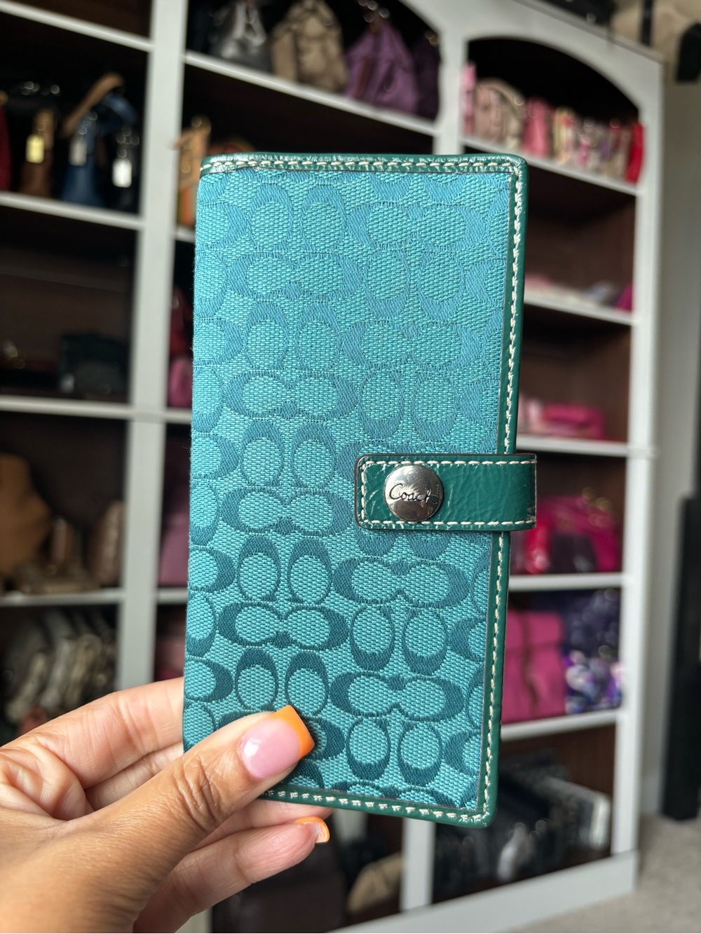 🩵💙🩵💙COACH Signature Envelope Wallet🩵💙🩵💙